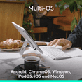 thumbnail image 5 of Logitech Keys-To-Go 2 Portable Bluetooth Keyboard for Tablet With Built-in Cover, Slim and Compact Wireless Keyboard for Windows, Android, Linux, iPad, iPhone, Mac, Apple TV, Pale Gray, 5 of 11