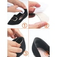 thumbnail image 3 of 6 pares de almohadillas para el talón, forro para las empuñaduras del zapato, plantillas autoadhesivas para zapatos, Protector para el cuidado de los pies (negro), 3 of 5