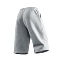thumbnail image 4 of Men's Capris Summer High Waist Pull On Casual Knit Capri Pants Soft Loungewear with Pockets Gray S, 4 of 5