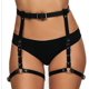 thumbnail image 5 of 1 Uds (negro) Cadena de cintura de cuero negro para mujeres y niñas cintura exagerada sexy todo en uno Cadena de cuerpo cadena de cintura cortical de tienda nocturna Rojo Verde, 5 of 5
