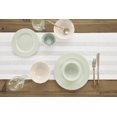 thumbnail image 3 of Solino Home Linen Table Runner 120 Inches Long - Linen Cotton Doro White Table Runner 14 x 120 Inch for Fall, Halloween, Thanksgiving, Christmas, Holiday - Zoe, Handcrafted and Machine Washable, 3 of 4