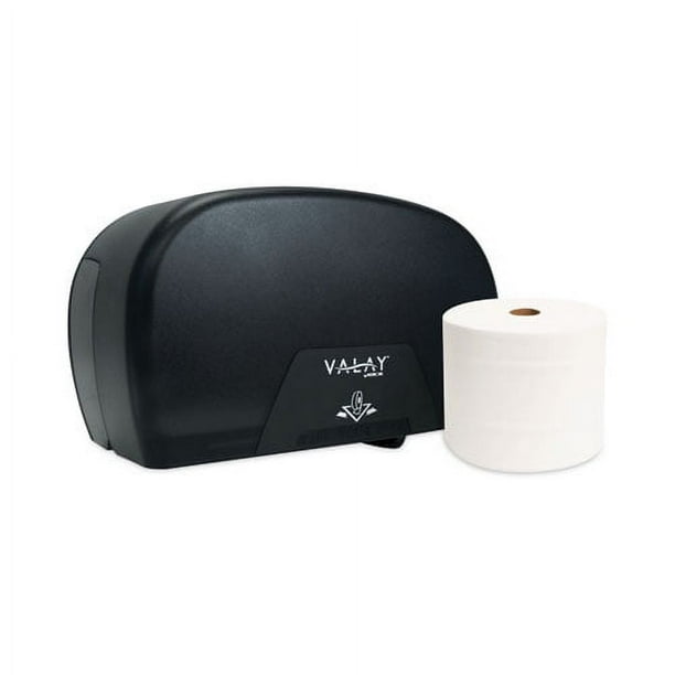 Morsoft Plastic Small Core Tissue Dispenser, 5.4 x 8.51 x 13.55, Black Morsoft Plastic Small Core Tissue Dispenser, 5.4 x 8.51 x 13.55, Black