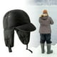 thumbnail image 1 of Gorro con orejeras, gorro cálido para mujer, protección para los oídos, gorro relleno, gorro de invierno para acampar al aire libre, ciclismo, clima Negro Salvador Gorro con orejeras, 1 of 10