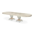thumbnail image 3 of Michael Amini St. Charles 9-Piece Pedestal Dining Room Set - Dove Gray, 3 of 20