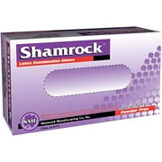 Shamrock 10113-L-bx Med Glove, thin, No Powder, Slick Surface Latex, Large, Natural