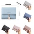 thumbnail image 1 of Women Trifold Short Wallet Leather Coin Purse Card Holder with Tree Leaf Pendant, 1 of 8