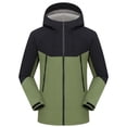 thumbnail image 7 of Hooded Rain Jacket for Men Solid Color Outdoor Windproof And Waterproof Long Sleeved Hooded Jacket Rainy Day Commute, 7 of 7