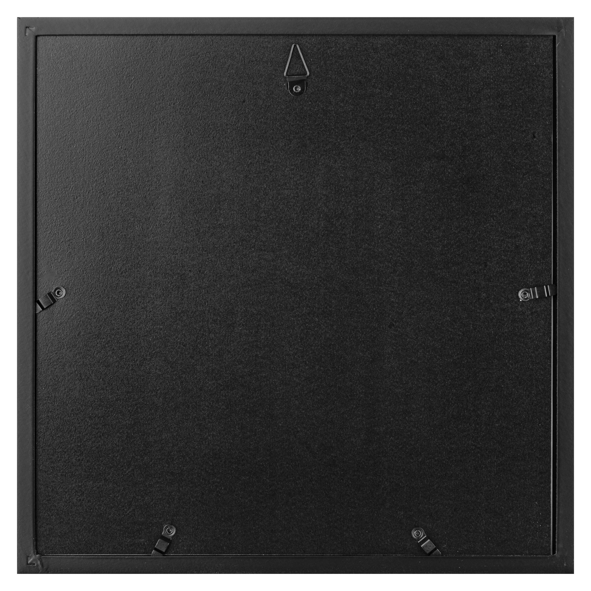 Gallery Perfect Black Gallery Wall Picture Frame White Mat Set for 8" x 8" or 12" x 12" Photos 9-Piece