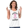 thumbnail image 4 of Stronger Than Yesterday Breast Cancer Tank Top Tee Shirt Women Brisco Brands S, 4 of 6