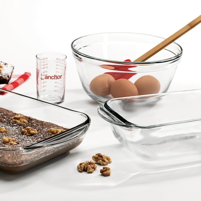 Anchor Hocking 4.8 Quart Rectangular Glass Baking Dish (1 piece, tempered  tough, dishwasher safe)