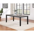 thumbnail image 6 of Maklaine Wood Rectangular Dining Table with Extension Leaf Gray and Black, 6 of 9