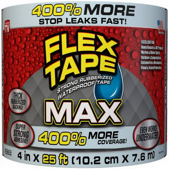 4 x 25 Clear Flex Tape Max., Each