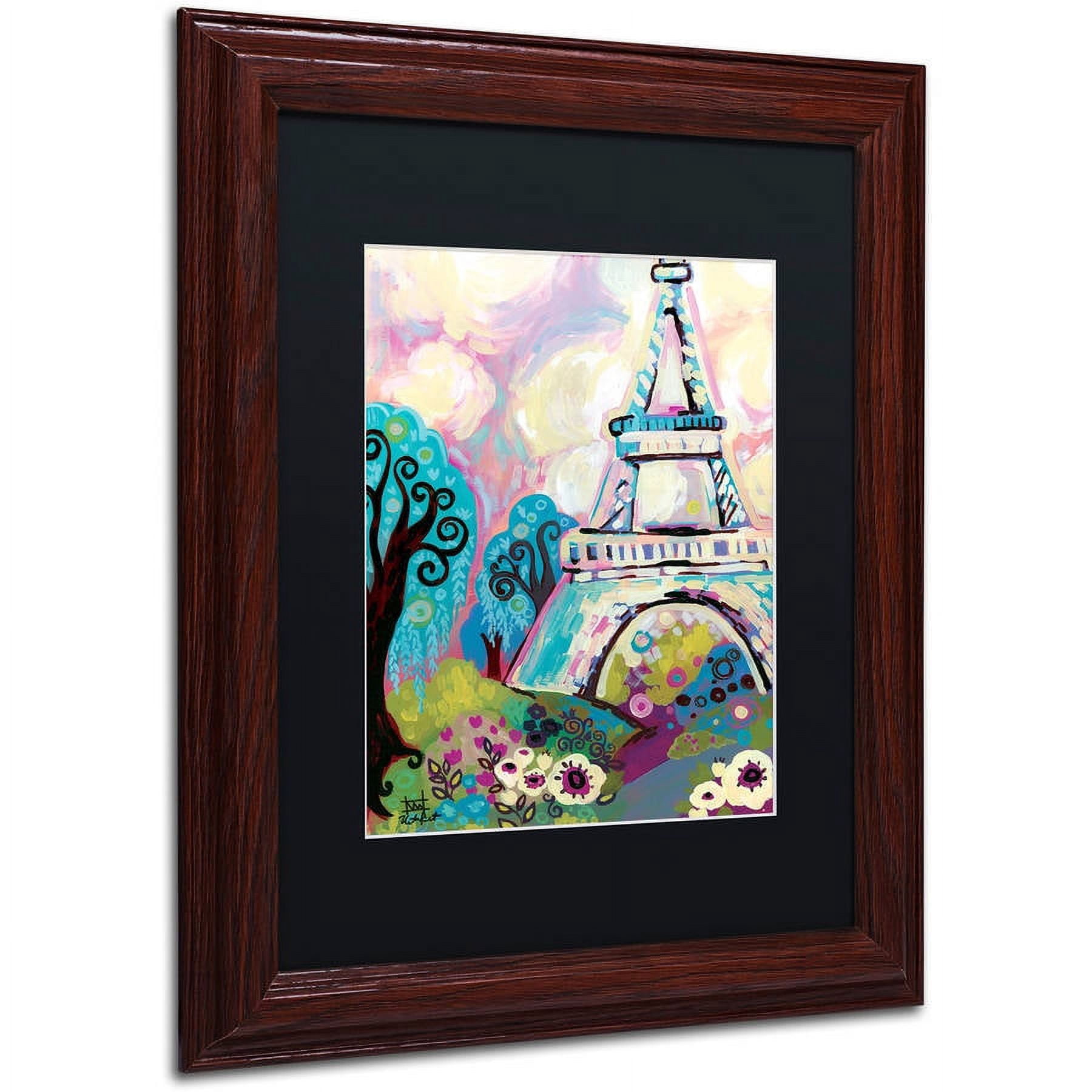 Trademark Fine Art "La Dame De Fer" Canvas Art by Natasha Wescoat, Black Matte, Wood Frame