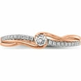 thumbnail image 4 of 14K Rose Gold Diamond Semi-Mount Engagement Ring (Size 7) Made In India -Jewelry By Sweet Pea, 4 of 9