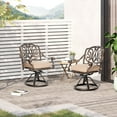 thumbnail image 2 of Outsunny Ensemble Bistro d'Extérieur 2 Pcs, Mobilier de Jardin, Bronze, 2 of 10