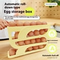 thumbnail image 5 of TOPRenddon 4-Tier Slide Egg Storage Box for Refrigerator Door - Auto Rolling Egg Organizer with Clear Lid | Space Saving Kitchen Countertop Egg Holder (Holds 30 Eggs), 5 of 8