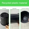 thumbnail image 2 of Bxaolu 10 Pack 6.5 Inch Plant Pots, Thickened Plastic Pots for Plants with Drainage Holes, Sturdy Seedling Pots, Seed Starting Pot, Flower Pots for Indoor Outdoor Plants, Black, 2 of 9