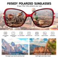 thumbnail image 4 of Gafas de Sol Polarizadas FEISEDY B2760 Rojas UV400 para Mujeres, 4 of 8