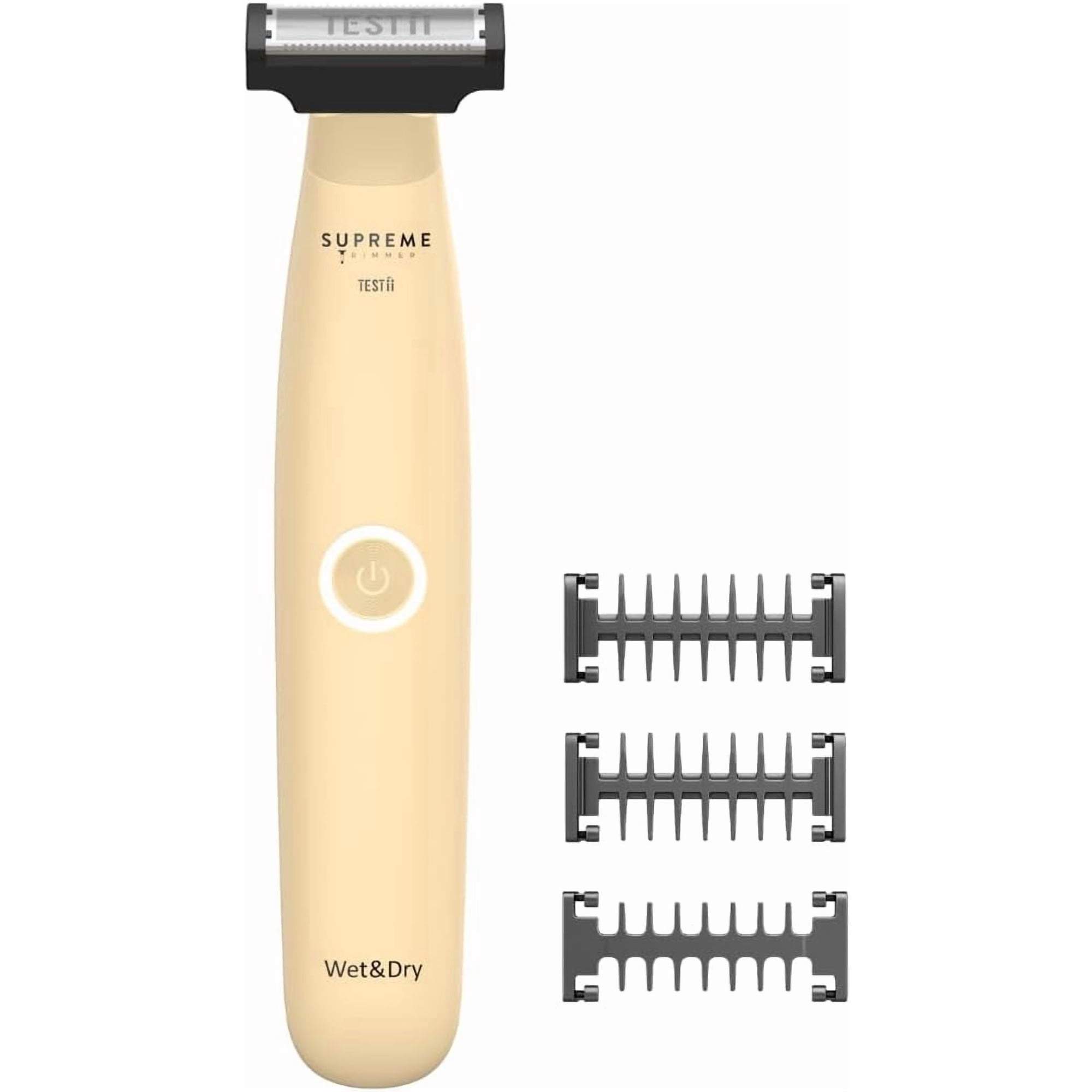 Supreme Trimmer Testii STH120 Men’s Ball Trimmer & Body Groomer – Groin & Pubic Hair Trimmer, Skin-Safe Blade, Waterproof Wet/Dry, USB-C Fast Charge, 90 Min Runtime