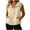 Beige, variant on Women's Sleeveless Hooded Vest Lightweight Zip Up Windbreaker with Drawstring Casual Solid Color Summer Spring Outdoor Jacket