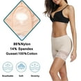 thumbnail image 4 of Joyshaper Womens Slip Shorts Anti-Chafing Boxer Briefs Underwear Smooth Boyshorts Panties for Under Dress Thigh Bands Beige-Lace, 4 of 8