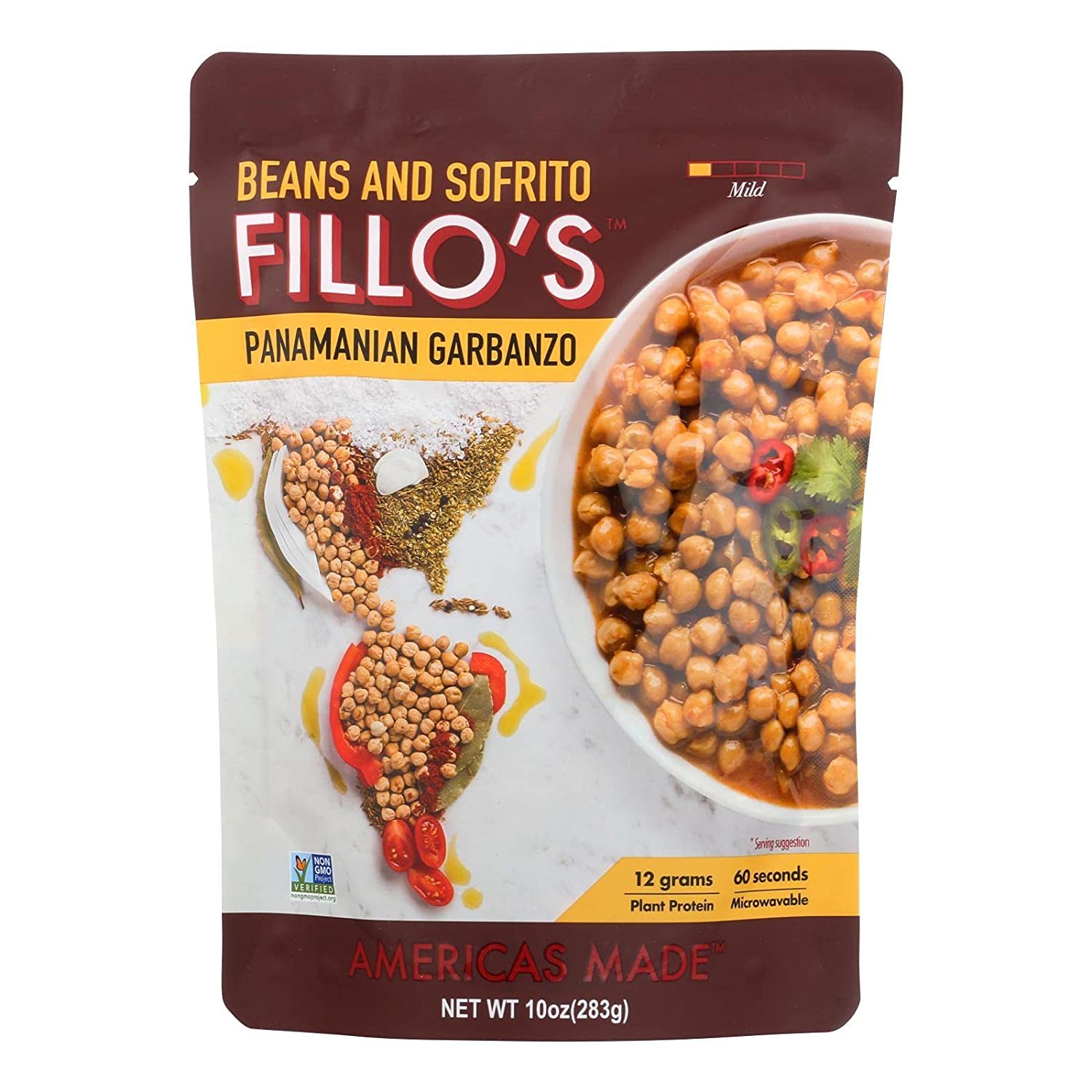 FILLOS Beans Garbanzo Panamanian, 10 oz Pack of 6