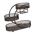 thumbnail image 2 of Soporte para cesta de frutas, cesta para verduras, frutero para aperitivos en la encimera Negro, 2 of 9