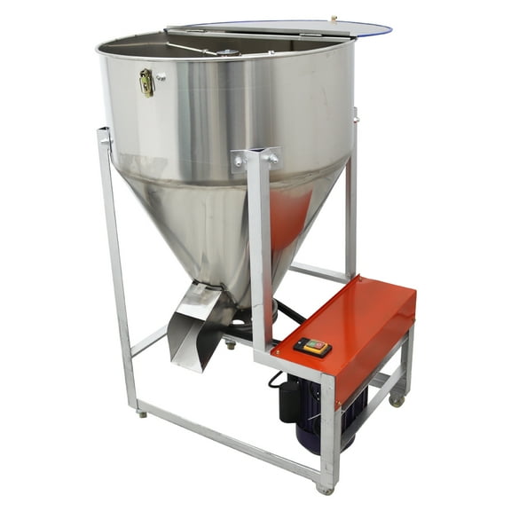 Feed Mixer Granular Plastic Mixer Vertical Stainless Steel Spiral Poultry Feed Mixer 100kg/220Lbs