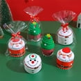 thumbnail image 3 of Embroidered Santa Christmas Tree 100 Turkish Cotton Hand Towel, White Red Gre/, 3 of 8