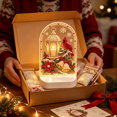 thumbnail image 4 of KRONDO Christmas Diaamond-Art Night Light, 3D Pear-l Painting Kit with Warm LED Base for Beginners, 4 of 7