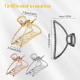 thumbnail image 2 of 4 Pack Metal Hair Claw Clips, 2 of 5