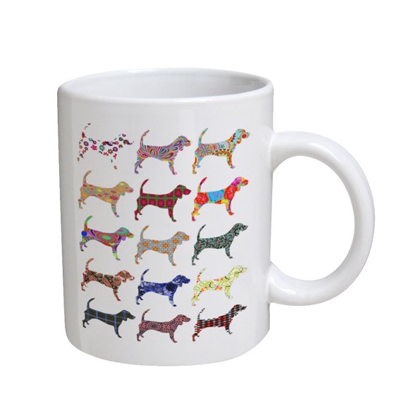 KuzmarK Coffee Cup Mug 11 Ounce - Bloodhound Dog