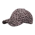 thumbnail image 1 of MIASHUI Women Men Sun Sport Hat Leopard Print Adjustable Baseball Cap,Pink, 1 of 5