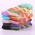 thumbnail image 2 of 5 Pairs Womens Wool Vintage Warm Thick Sock Lady Soft Casual Winter Socks,Free Size, 2 of 6
