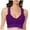 Purple, variant on 2 Pack Bras for Women Plus Size Lace Wrap V Neck Push Up Without Underwire Bras