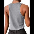 thumbnail image 1 of Camisetas Sin Mangas para Mujer, Informales, Lindas, de Verano, para Vacaciones en la Playa, Básicas, Gris , XL, 1 of 6