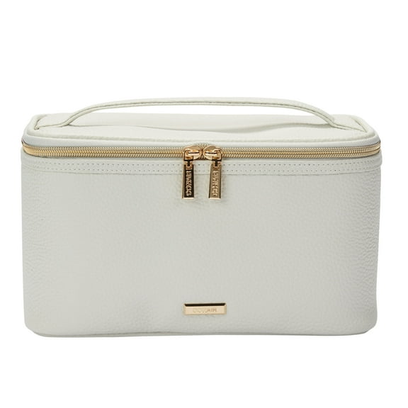 Conair Gray Pebble Train Case, Travel Makeup Organizer