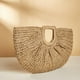 thumbnail image 4 of Zhuge Bolso de hombro tejido para mujer, bolso de mano tejido, bolso de mano tejido elegante para playa de verano, bolsos de hombro de 18,11 x 1,96 x 11,81 pulgadas (caqui), 4 of 5