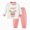 S311-Pink, variant on NOLDARES Girls Pajamas Long Sleeve 2 Piece Nightwear Set with Printed Kids Sleepwear PJs Loungewear(S311-Light Green)