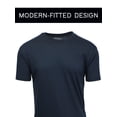 thumbnail image 2 of Men's Short Sleeve Crew Neck Modern Fit Cotton Blend Classic Tee (S-3XL), 2 of 7