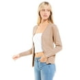 thumbnail image 6 of Made by Olivia Women's Classic Button Down Long Sleeve V-Neck Soft Knit Sweater Cardigan, 6 of 7