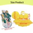 thumbnail image 3 of Nallwabiu Summer Porch Goose Outfit, Tropical Yellow Polka Dot Goose Clothes for 16" Lawn Goose, Luau & Backyard BBQ Party Decor, Poolside Yard Statue Costume, 3 of 5