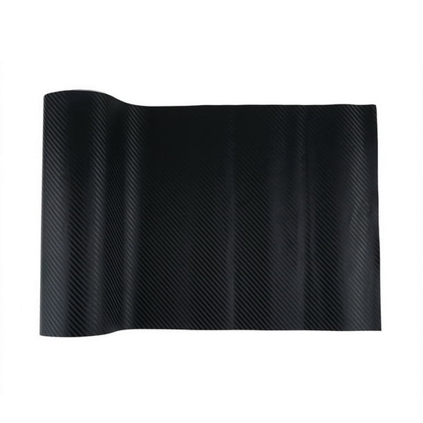 Nueva pegatina de vinilo de fibra de carbono estilo coche, rollo adhesivo impermeable para bricolaje, lámina de 30 x 127 cm (negro)