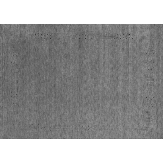 Ahgly Company Indoor Rectangle Abstract Gray Contemporary Area Rugs, 2' x 5'