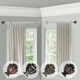 thumbnail image 2 of Domovina Raina 13/16-inch Single Corner Window Curtain Rod-Color:Satin Nickel,Size:66-120", 2 of 2