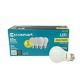 thumbnail image 1 of Bombilla LED EcoSmart A19, 9 W, equivalente a 60 W, regulable, paquete de 4, 1 of 3