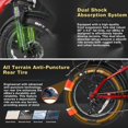 Fat Tire Folding Electric Bike, 48V & 624Wh Lithium Removable Battery
