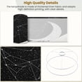thumbnail image 4 of Linen Drum Lampshades Zodiac Astrology Black White Constellation Witchy Aesthetics Crescent 13"x13"x10" Light Shade for Table Lamps Floor Lamp Shades Lampshade Replacement Assembly Required, 4 of 8