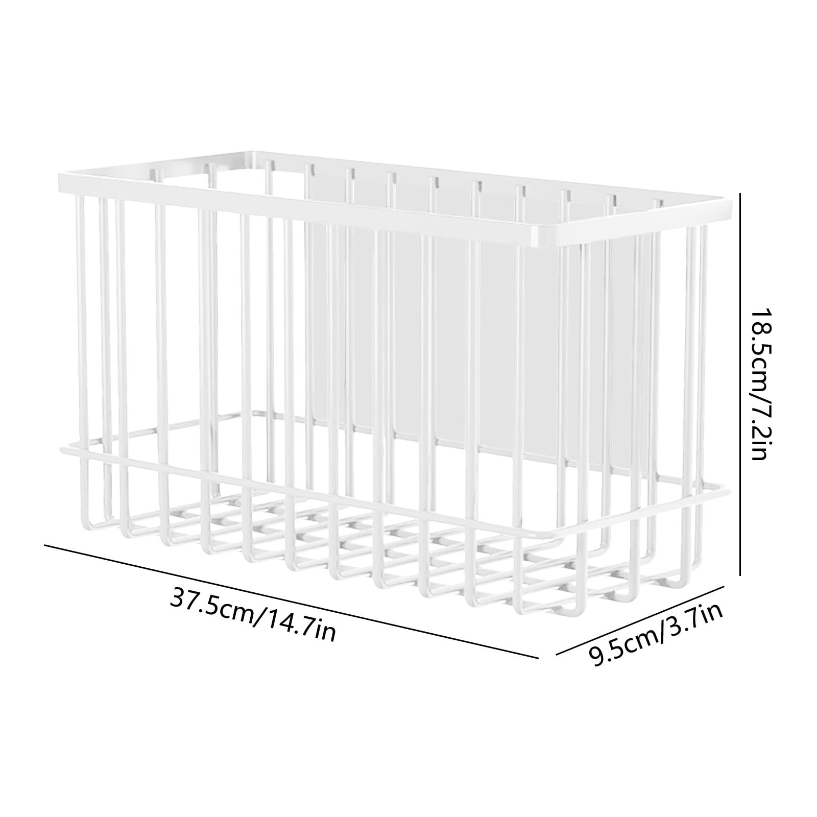 Tgbvmt Magnetic Basket Refrigerator Lint Collector Dryer Ball Storage Rack, Laundry Room Organizer for Home Storage, Suitable for Kitchens, Classrooms, Offices, Strong Magnet for Easy Installation