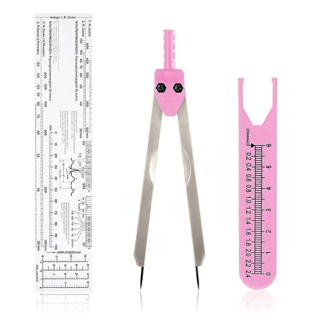 EKG Calipers ECG Calipers Measuring Tool with Ruler EKG Caliper Divider for Measuring Electrocardiog